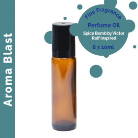 6x 10ml Fragranze Roll On (senza etichetta) - Esplosione di Aromi