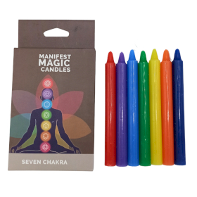 3x Set 7 Candele Incantesimo - 7 Chakra