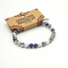 4x Braccialetti della Manifestazione - Sodalite - Verità