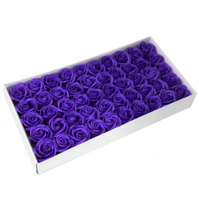 50x Fiori di Sapone DIY - Rosa M - Viola