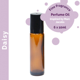 6x 10ml Fragranze Roll On (senza etichetta) - Margherita