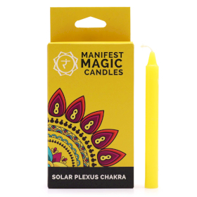 3x Set 12 Candele Incantesimo - Giallo - Chakra Solare