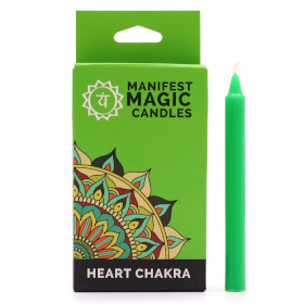 3x Set 12 Candele Incantesimo - Verde - Chakra Cuore