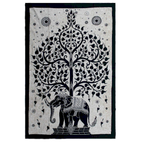 Telo in cotone (Singolo) - Monocromatico - Albero & Elefante