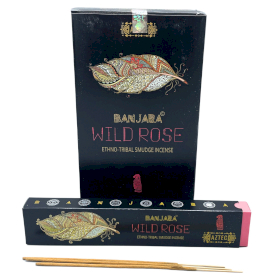 12x Incenso Tribale Smudge Banjara - Rosa Selvatica