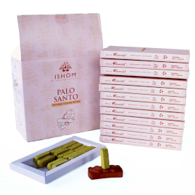 12x Set 15 Mattoncini di Incenso e Supporto  - Palo Santo