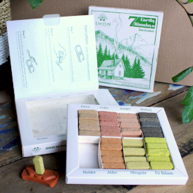 Set 70 Mattoncini di Incenso e Supporto  - 7 Incensi Terrosi dell\'Himalaya