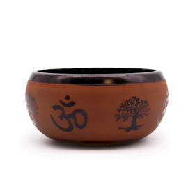 Campana Tibetana Earth Powder - Clay Om Buddha - 16cm