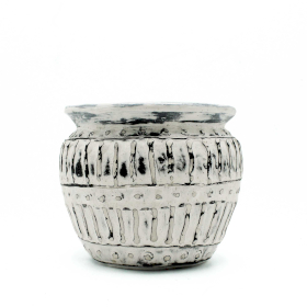 Vaso in Ceramica Design Greco  - Crema 12cm
