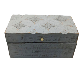 Cofanetti Portagioie Vintage 22x12x10cm - Stelle Grigie