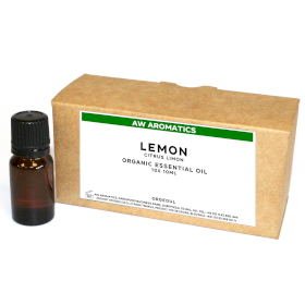 10x Olio Essenziale Biologico - Limone (Senza Etichetta)