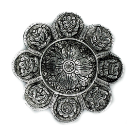 6x Portaincensi Lucidati - Simboli Tibetani 12cm