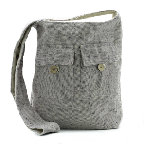 Borsa con Due Tasche Frontali - Lavanda Morbida - Grande