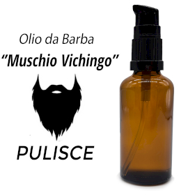 10x 50ml Olio per Barba - Muschio Vichingo - Senza Etichetta