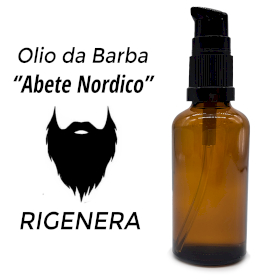 10x 50ml Olio per Barba - Abete Nordico - Senza Etichetta