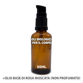 10x Oli Corpo Biologici 50ml - Rosa Moschata - No Etichetta