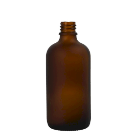 88x Bottiglie in Vetro Ambrato Satinato da 50ml