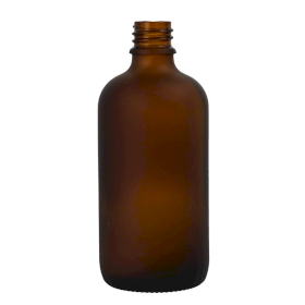 70x Bottiglie in Vetro Ambrato Satinato da 100ml