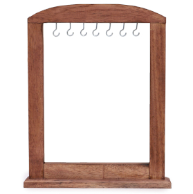 Espositore Medio per Appendere Oggetti - Legno Scuro
