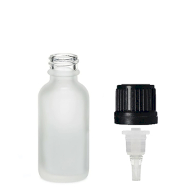 160x Bottiglie in Vetro Bianco Satinato da 10ml con Tappi Contagocce