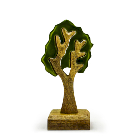 6x Perso nella Foresta -  Single Tree 3D Wooden Decoration - 20x10cm