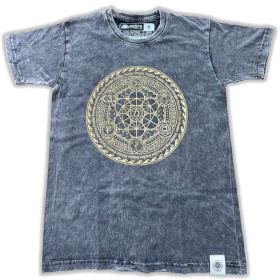 T-shirt S Stonewashed Chakra – Grigio Scuro