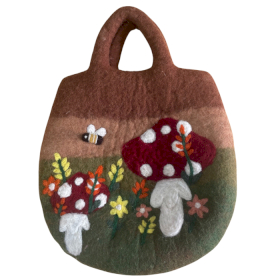 Borsa in Feltro 35x27cm - Giardino dei Funghi