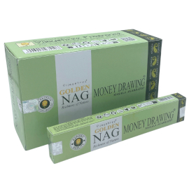 12x 15g Golden Nag - Incenso Attira Denaro