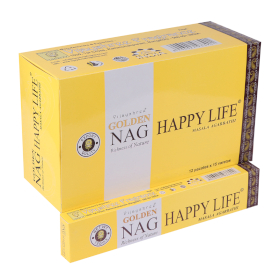 12x 15g Golden Nag - Incenso Vita Felice