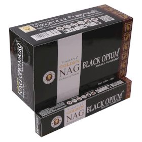 12x 15g Golden Nag - Incenso Oppio Nero