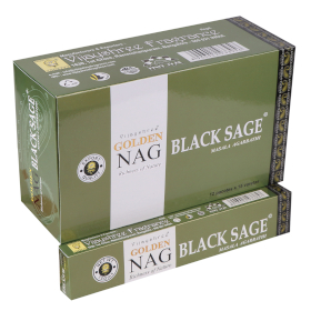 12x 15g Golden Nag - Incenso Salvia Nera