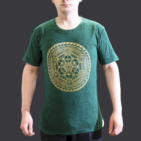 T-shirt S Stonewashed Chakra – Verde
