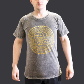 T-shirt S Stonewashed Chakra – Grigio Scuro