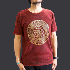 T-shirt M Stonewashed Chakra – Bordeaux