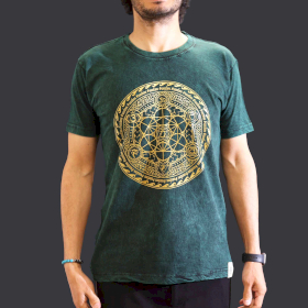 T-shirt M Stonewashed Chakra – Verde