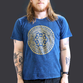 T-shirt L Stonewashed Chakra – Blu