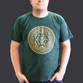 T-shirt XL Stonewashed Chakra – Verde