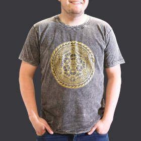 T-shirt XL Stonewashed Chakra – Grigio Scuro