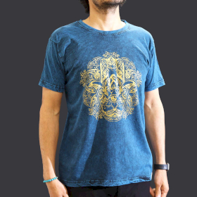 T-shirt M Stonewashed Hamsa – Blu