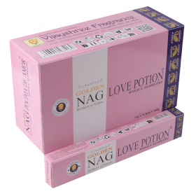 12x 15g Golden Nag - Incenso Pozione d\'Amore