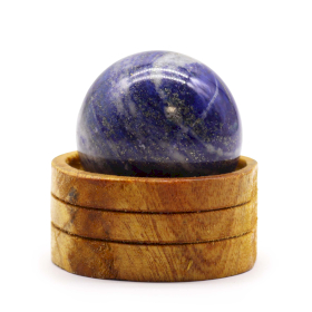Sfera di Cristallo di Pietra  50mm - Lapislazzuli Afghanico con Supporto