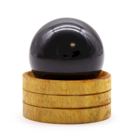 Sfera di Cristallo di Pietra  50mm - Tormalina con Supporto