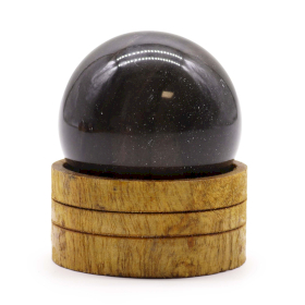 Sfera di Cristallo di Pietra  50mm - Agata del Mare con Supporto