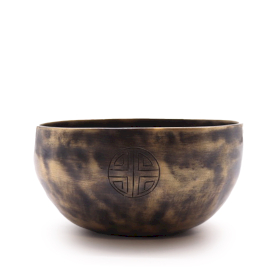 Piccola Campana Tibetana Indiana – Fasi Lunari (circa 550g) – Ø 13 cm