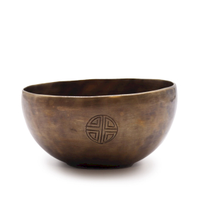 Campana Tibetana Indiana Media – Fasi Lunari (circa 750g) – Ø 15 cm