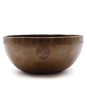 Campana Tibetana Indiana Extra Grande – Fasi Lunari (circa 1500g) – Ø 22 cm