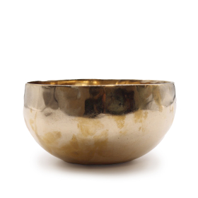 Campana Tibetana Grande in Metallo Lucido – Fatta a Mano (circa 850g) – Ø 17 cm