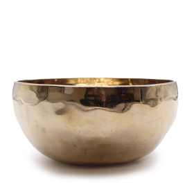 Campana Tibetana Extra Grande in Metallo Lucido – Fatta a Mano (circa 1500g) – Ø 21 cm