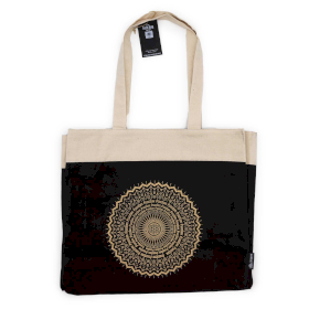 Borsa Tote (38x15x43 cm) Stonewash Marrone Cioccolato  – Mandala