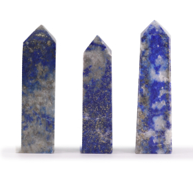 3x Obelisco in Pietra Semipreziosa ca. 5 cm - Lapis Afgano